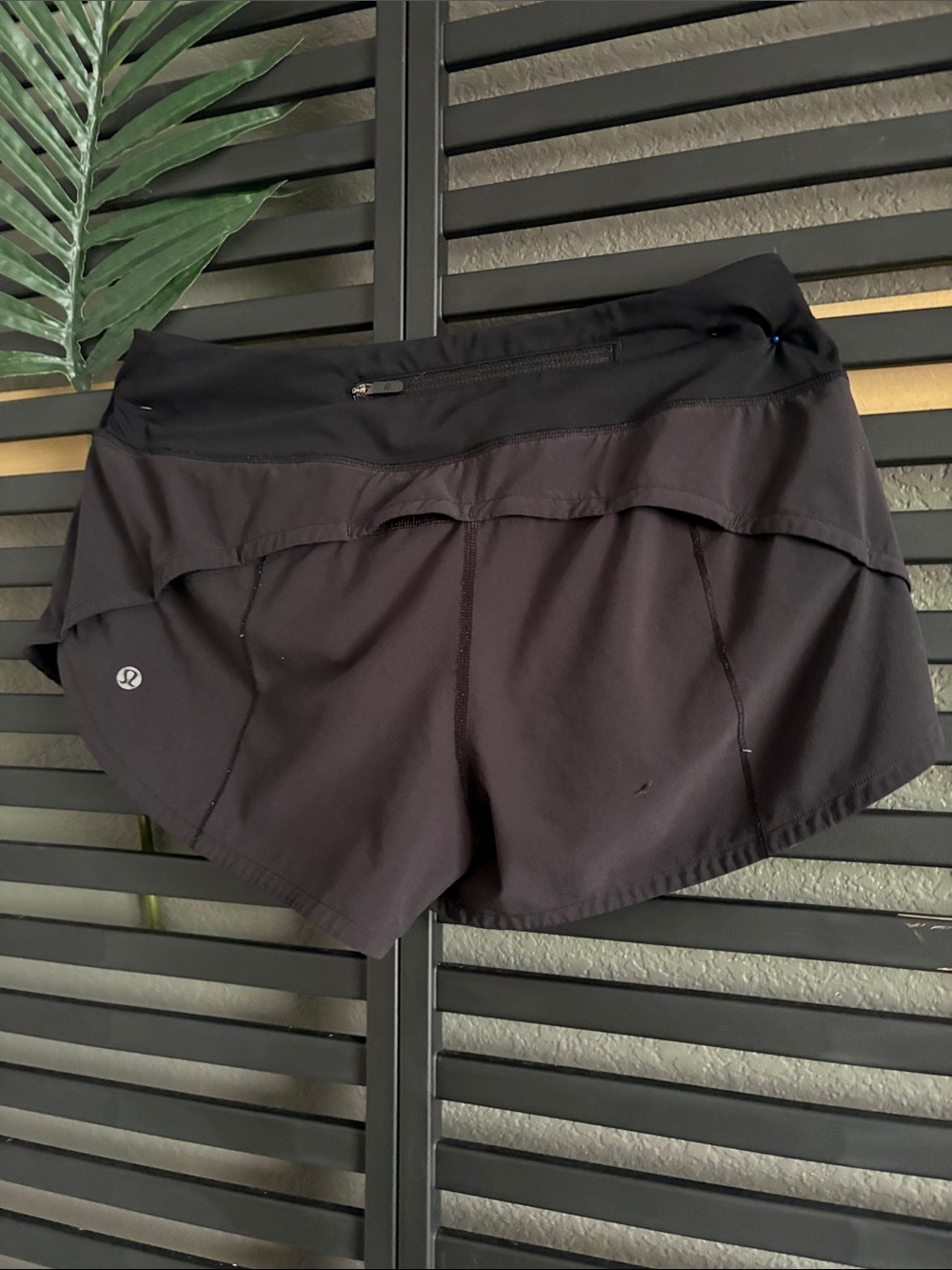 lululemon athletica Black Women's Skort-Style Running Shorts - Picture 2 of 4